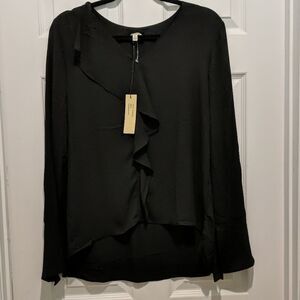 Emma & Olivia black blouse  Sz L